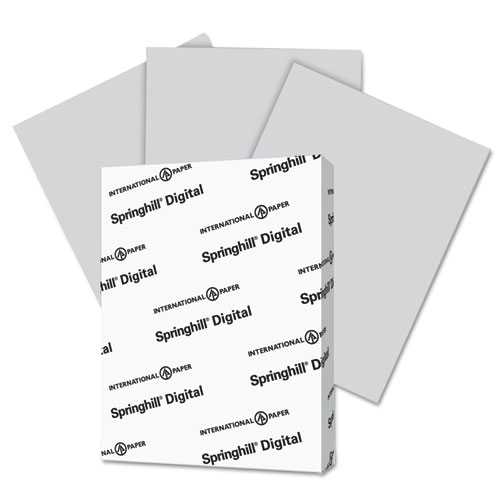 Springhill® Digital Vellum Bristol Color Cover, 110 lb, 8 1/2 x 11, Gray, 250 Sheets/Pack