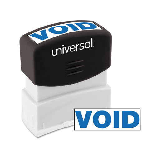 Universal® Message Stamp, Void, Pre-Inked One-Color, Blue
