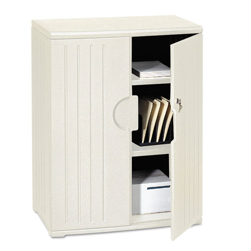 Rough n Ready Storage Cabinet, Two-Shelf, 36 x 22 x 46, Platinum