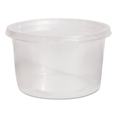 Deli Containers And Lids, 16 Oz, Clear, 250/carton