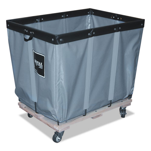 Permanent Liner Truck, Synthetic Fabric, 6-Bushel, 7.47 cu ft Bin, 20" x 20.5" x 27", Gray/Black/Natural