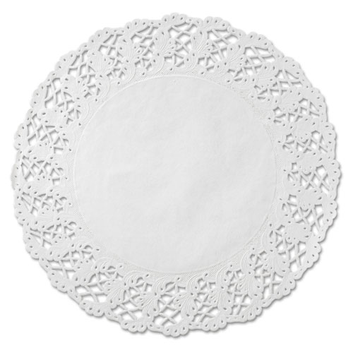 Kenmore Lace Doilies, Round, 16 1/2", White, 500/carton
