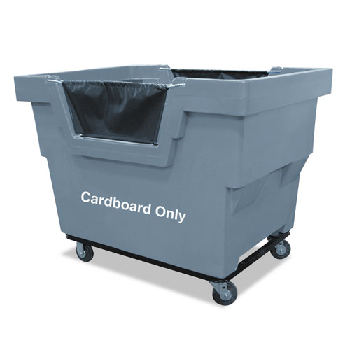 Cardboard Only Recycling Truck, Polyethylene/Steel/Vinyl, Gray