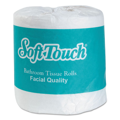 SOFT TOUCH BATH TISSUE, SEPTIC SAFE, 2-PLY, WHITE, INDIVIDUALLY WRAPPED, 500 SHEETS/ROLL, 96/CARTON