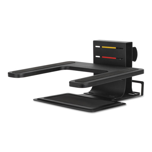 Adjustable Laptop Stand, 10 x 12.5 x 3 to 7, Black, Supports 7 lbs