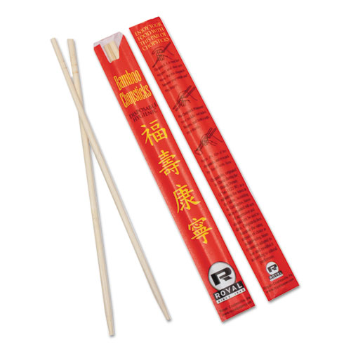 Image of Amercareroyal® Chopsticks, Bamboo, 9", Natural, 1000/Carton