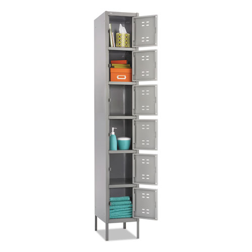 Image of Safco® Box Locker, 12W X 18D X 78H, Two-Tone Gray
