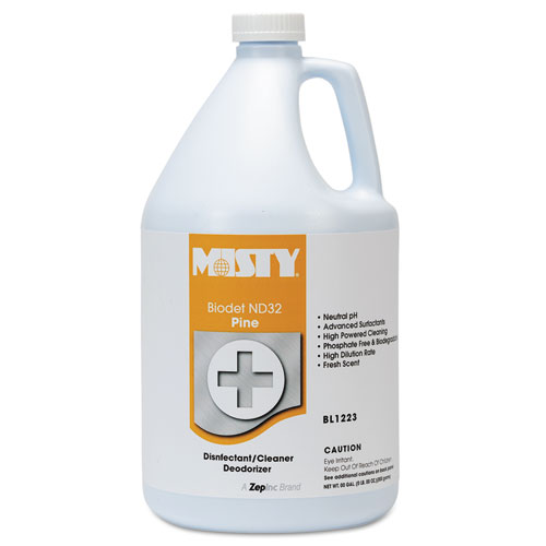 Misty® BIODET ND-32, Pine, 1 gal Bottle, 4/Carton