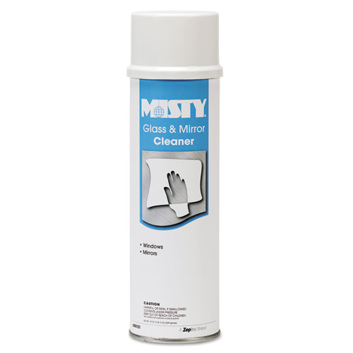 Misty® Glass And Mirror Cleaner With Ammonia, 19 Oz Aerosol Spray, 12/Carton