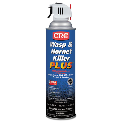 CRC® Wasp & Hornet Killer Plus Insecticide, 14 oz Aerosol Can, 12/Carton