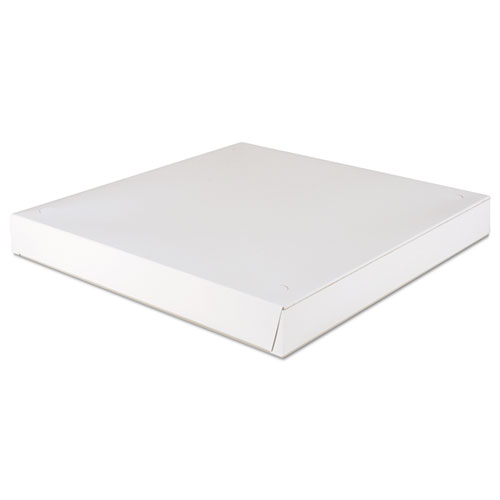 SCT® Lock-Corner Pizza Boxes, 14 x 14 x 1.88, White, Paper, 100/Carton