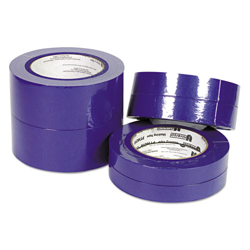 Image of Universal® Premium Blue Masking Tape With Uv Resistance, 3" Core, 24 Mm X 54.8 M, Blue, 2/Pack