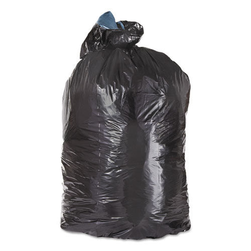 16 Gallon Black Garbage Bags, 24x32, 0.7mil, 500 Bags (TRNML2432)