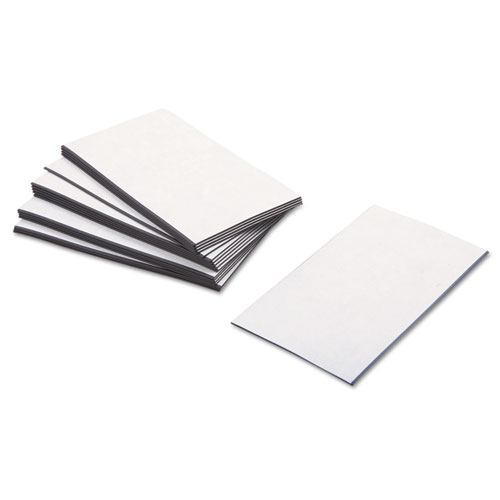 Image of Business Card Magnets, 2 x 3.5, White, Adhesive Coated, 25/Pack