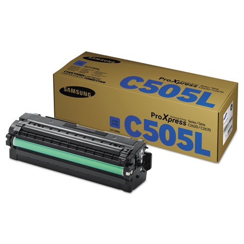 CLT-C505L (SU037A) Toner, 3500 Page-Yield, Cyan