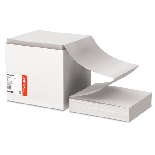 Image of Printout Paper, 1-Part, 18 lb Bond Weight, 9.5 x 11, White, 2,700/Carton