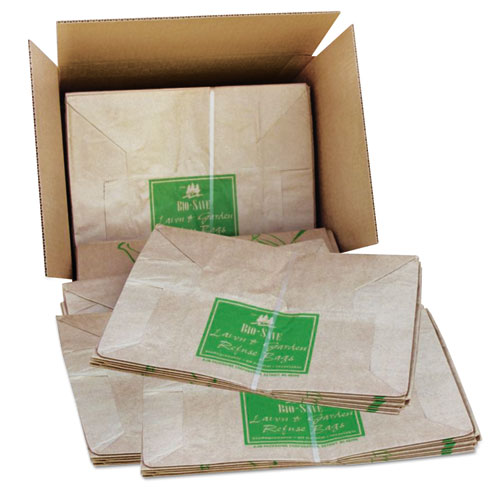 Image of General Lawn And Leaf Bags, 30 Gal, 16" X 35", Kraft, 50 Bags