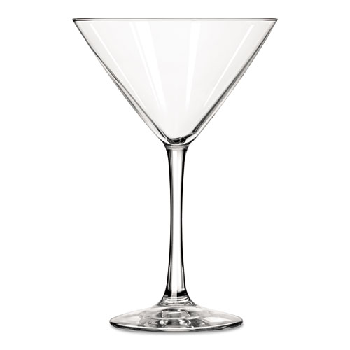 Libbey Vina Fine Cocktail Glasses, Martini, 10 oz, 7 1/4"Tall, 12/Carton