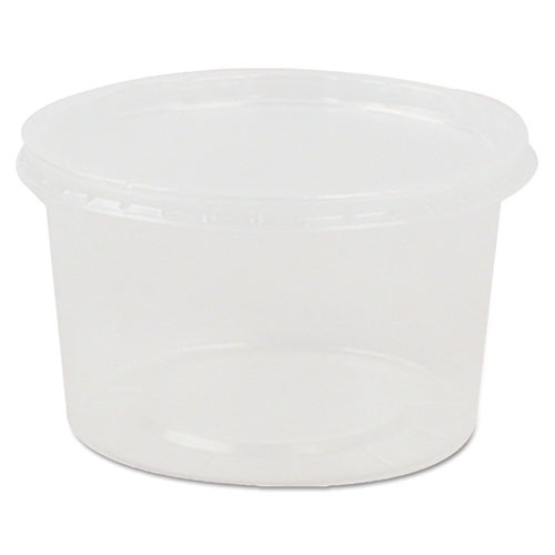 Deli Containers And Lids, 8 Oz, Clear, 250/carton