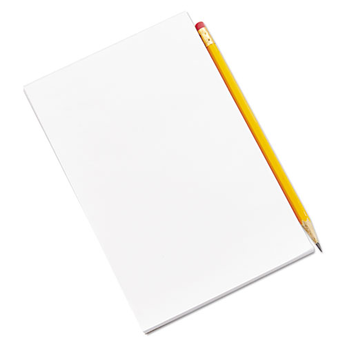 Image of Scratch Pads, Unruled, 5 x 8, White, 100 Sheets, 12/Pack
