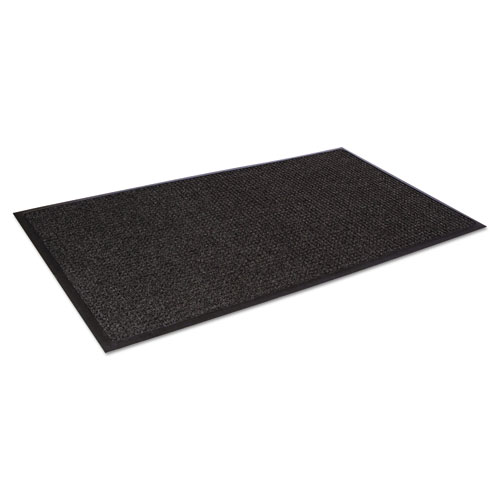 Image of Crown Super-Soaker Wiper Mat With Gripper Bottom, Polypropylene, 46 X 72, Charcoal