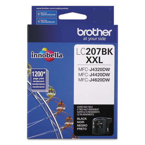 Image of Brother Lc207Bk Innobella Super High-Yield Ink, 1,200 Page-Yield, Black