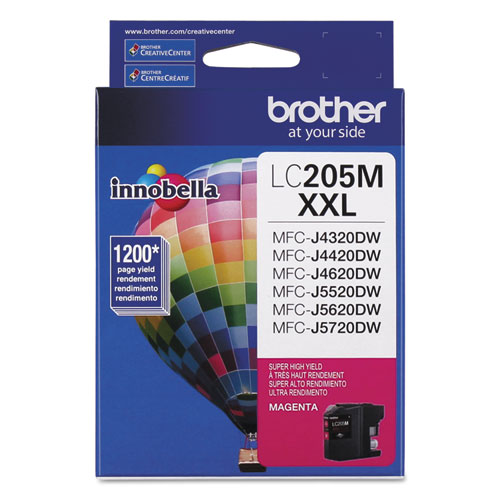 Image of Brother Lc205M Innobella Super High-Yield Ink, 1,200 Page-Yield, Magenta