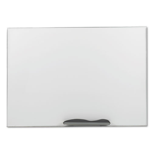 Best-Rite® Ultra-Trim Magnetic Board, Dry Erase Porcelain/Steel, 48 x 33 3/4, White/Silver
