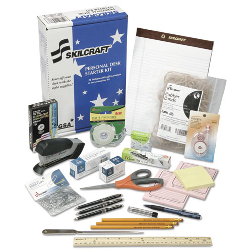 7520014936006 SKILCRAFT Employee Start-up Office Kit, 21 Items-15 Required JWOD Items