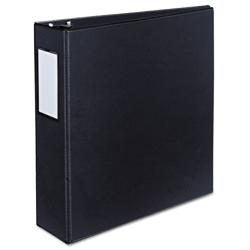 Durable Non-View Binder with DuraHinge and Slant Rings, 3 Rings, 3" Capacity, 11 x 8.5, Black, (8728)