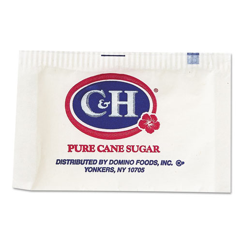 C&H® Granulated Sugar Packets, .10 oz, 2000/Carton