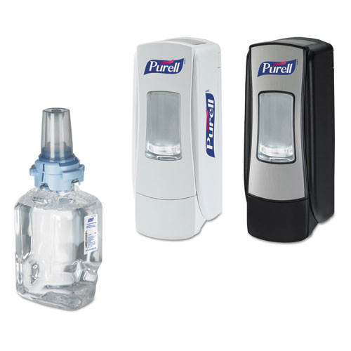 Image of Advanced Foam Hand Sanitizer, ADX-7, 700 mL Refill, Fragrance-Free, 4/Carton