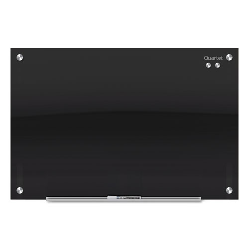Quartet® Infinity Glass Marker Board, 72 X 48, Black Surface
