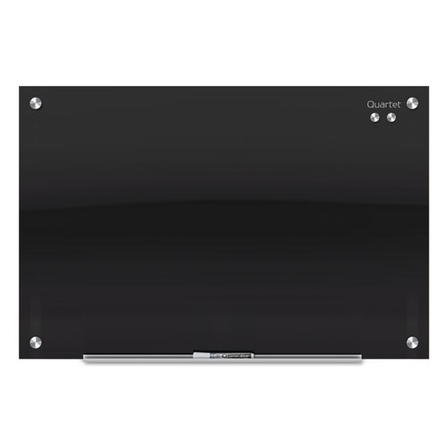 Quartet® Infinity Glass Marker Board, 48 X 36, Black Surface