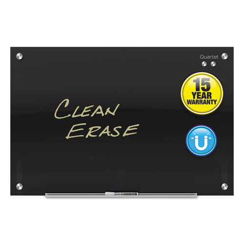 Image of Quartet® Infinity Glass Marker Board, 36 X 24, Black Surface