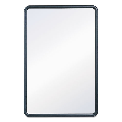 Image of Quartet® Contour Dry Erase Board, 24 X 18, Melamine White Surface, Black Plastic Frame