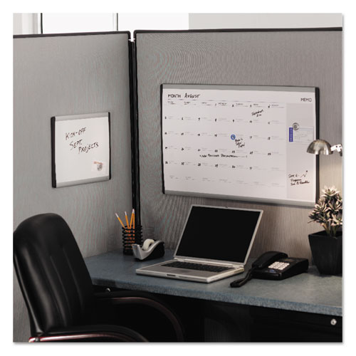 Image of Magnetic Dry-Erase Board, Steel, 11 x 14, White Surface, Silver Aluminum Frame