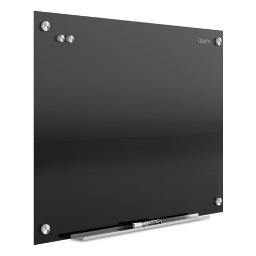 Infinity Glass Marker Board, 36 x 24, Black Surface