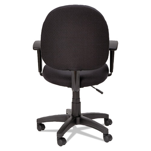 Image of Alera® Essentia Series Swivel Task Chair With Adjustable Arms, Supports Up To 275 Lb, 17.71" To 22.44" Seat Height, Black