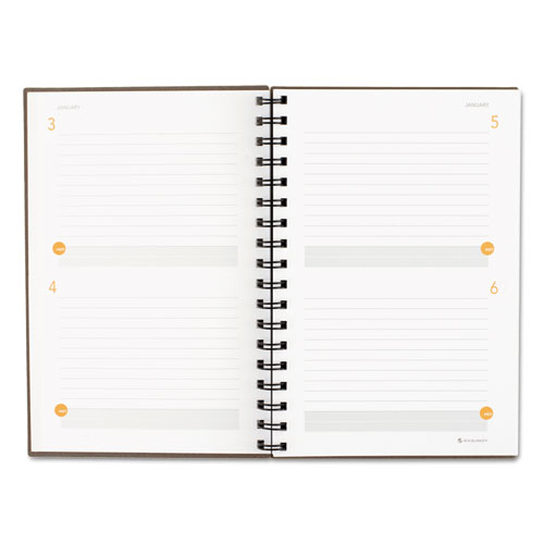 Image of Plan. Write. Remember. Planning Notebook Two Days Per Page , 9 x 6, Gray Cover, Undated