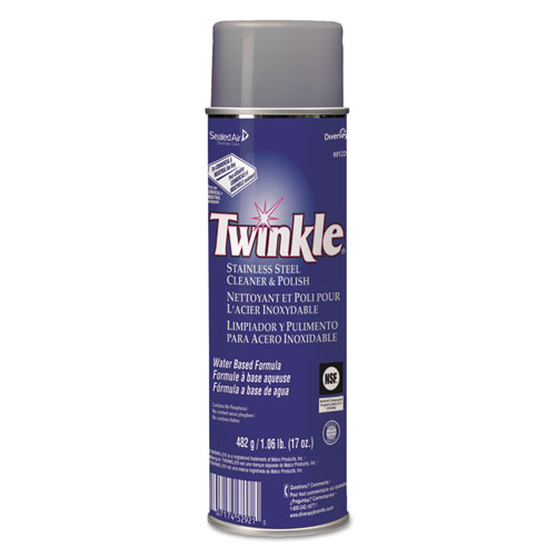 Twinkle® Stainless Steel Cleaner and Polish, 17 oz Aerosol Spray
