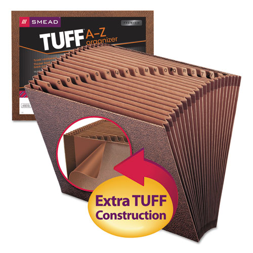 TUFF Expanding Files, 21 Sections, 1/21-Cut Tab, Letter Size, Redrope