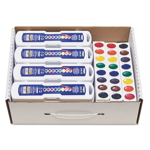 Prang® Professional Watercolors, 8 Assorted Colors,Masterpack, 36/Set