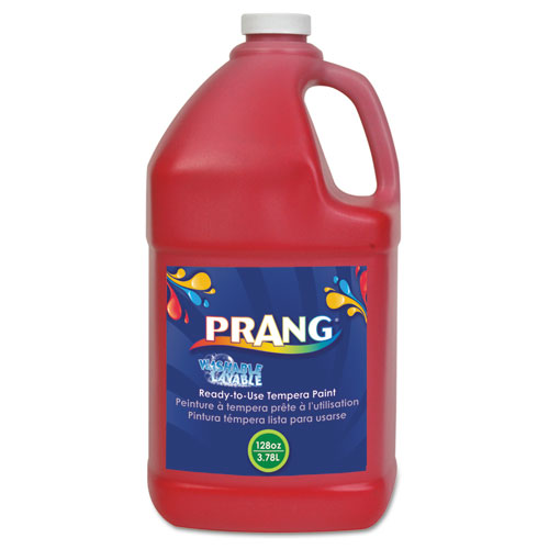 Prang® Washable Paint, 12 Assorted Colors, 16 oz Dispenser-Cap Bottle, 12/Pack