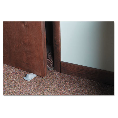Image of Master Caster® Big Foot Doorstop, No Slip Rubber Wedge, 2.25W X 4.75D X 1.25H, Gray