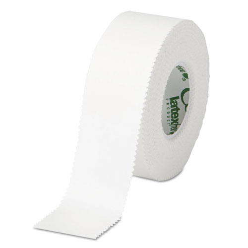 Image of Waterproof Medical Tape, Polyethylene-Coated Cloth, 1" x 10 yds, White, 12/Box