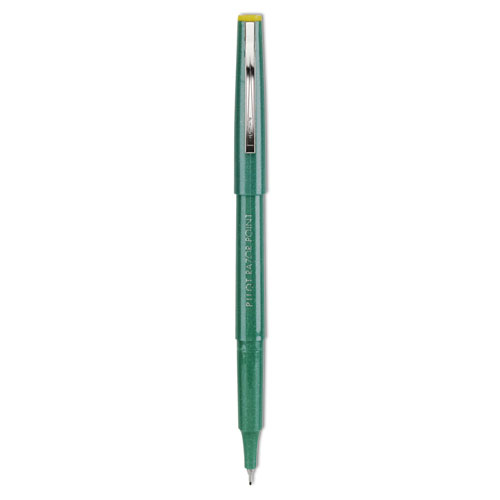 Razor Point Stick Porous Point Marker Pen, 0.3mm, Green Ink/Barrel, Dozen