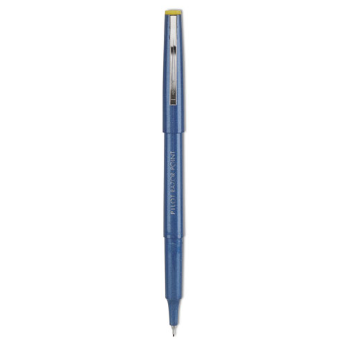 Razor Point Fine Line Porous Point Pen, Stick, Extra-Fine 0.3 mm, Blue Ink, Blue Barrel, Dozen