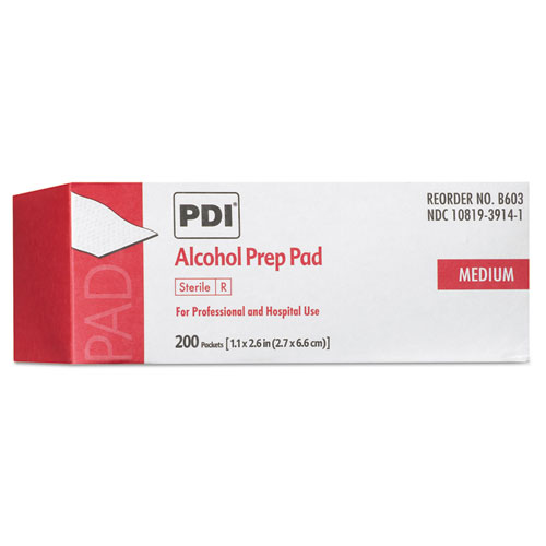 PDI Alcohol Prep Pads, 200/Box
