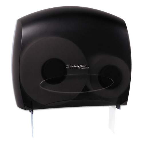 Kimberly-Clark Professional* JRT Jr. Escort Jumbo Bathroom Tissue Dispenser, 13.33" x 5.75" x 16", Smoke